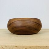 Scandinavian teak cup empty pocket 60s