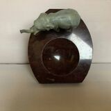 Marble elephant ashtray/trinket tray