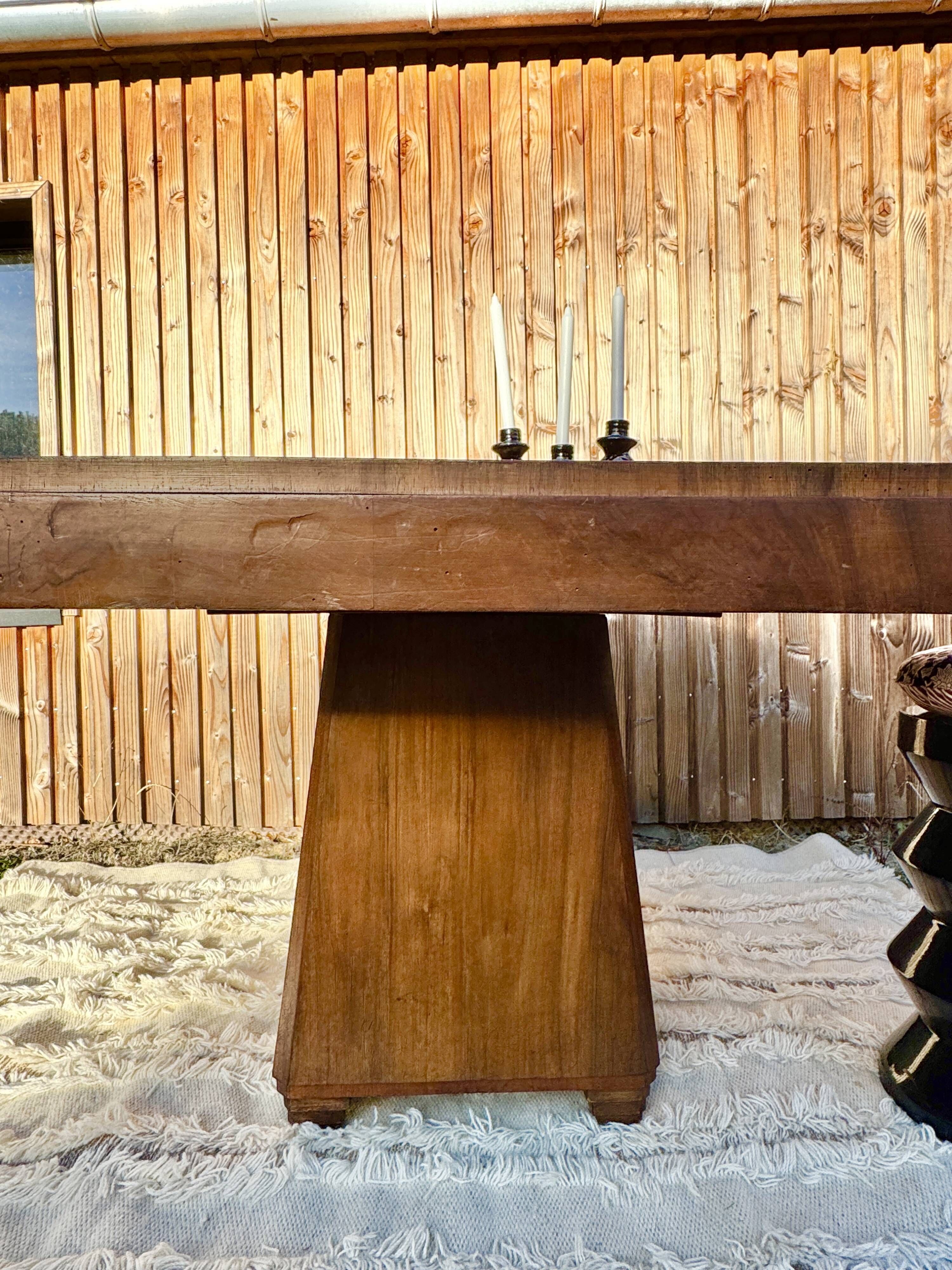 Rare table a manger octogonale art deco
