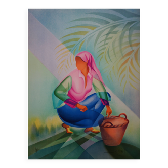 Janick Lederle: The Harvest, original signed lithograph