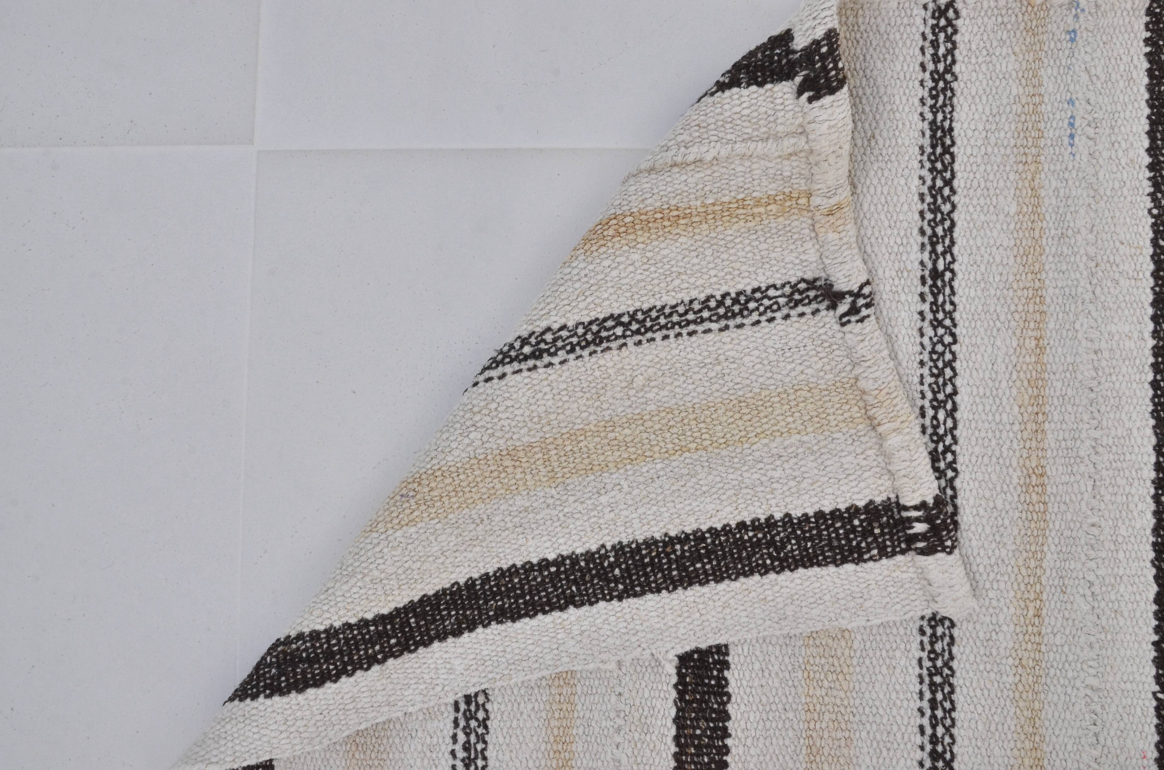 Decorative Anatolian Handwoven Hemp Kilim sku 3659