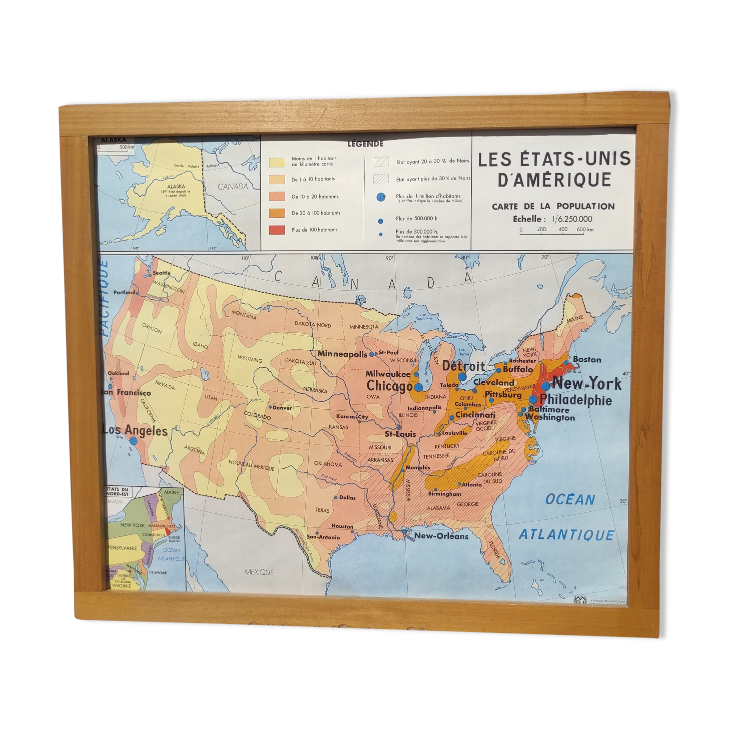 Geographical pedagogical and school poster the House of Teachers