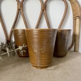 3 Digoin stoneware mugs