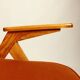 Fauteuil Lounge Vintage Burt Orange par J. Chierowski, 1960, Design Scandinave