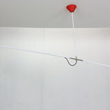 J.J.J. Hoogervorst Red Counter Balance Ceiling Lamp by Anvia Holland, 1950