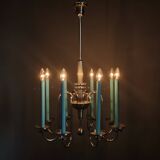 Art Deco Chandelier with Matching Sconces, Czechoslovakia 1930s