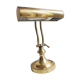 Lampe de bureau banquier en laiton doré