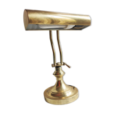 Golden brass desk/banker's lamp
