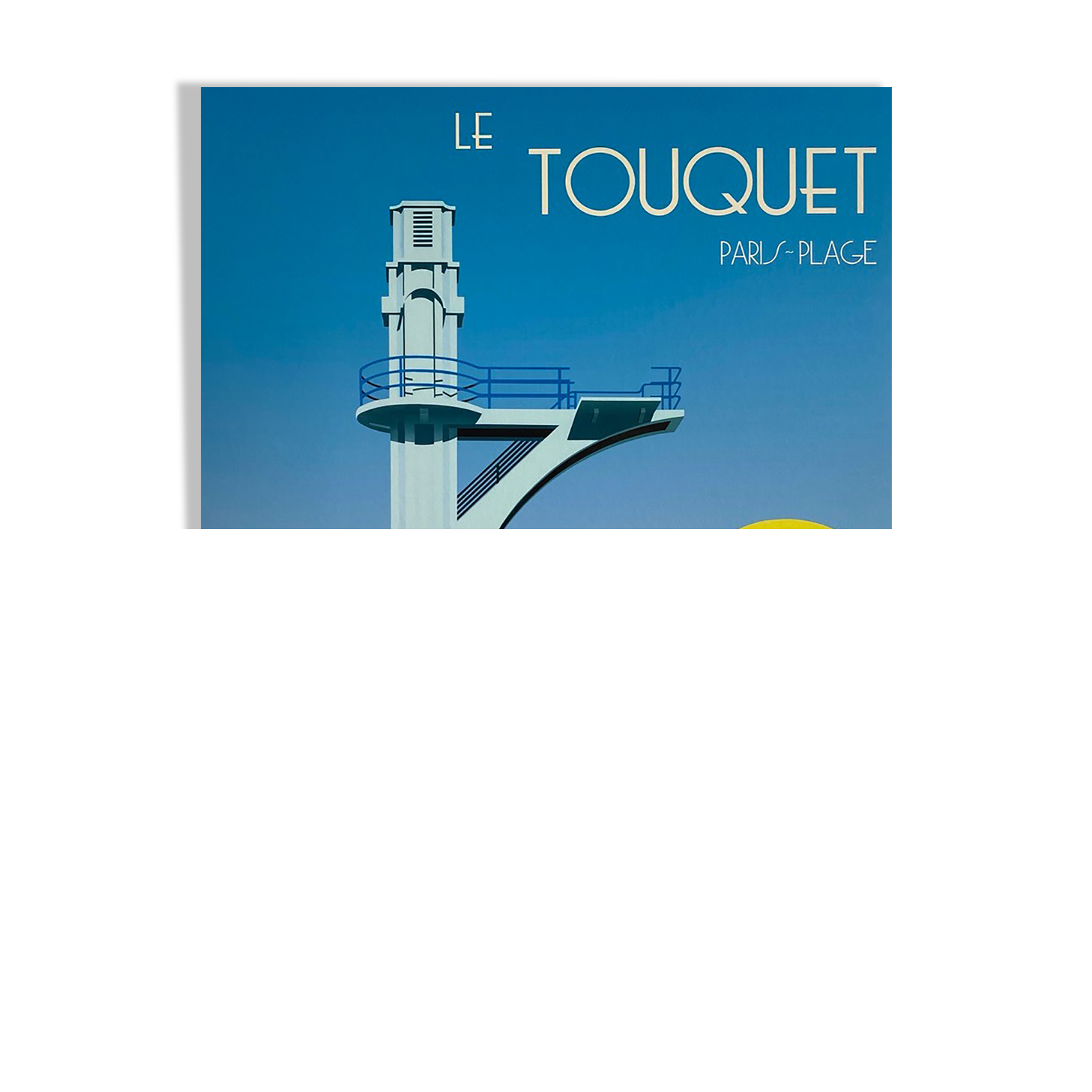 Original poster Razzia - Le touquet paris plage - signed by the artist - On linen