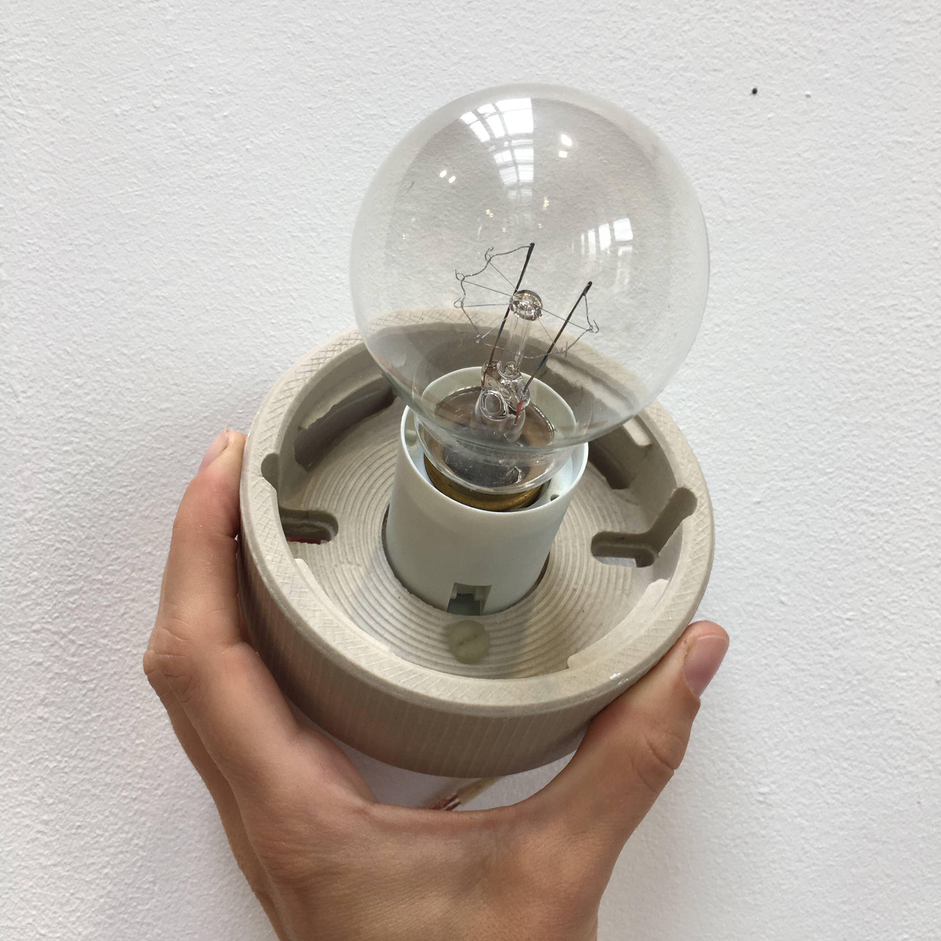 Bauhaus style wall lamp with opaline globe
