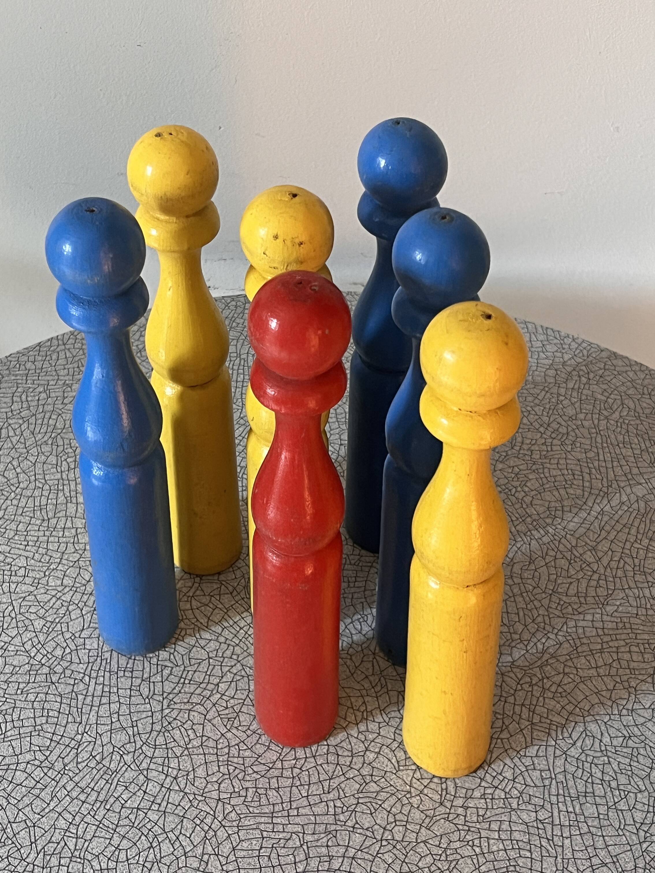 Set of 7 wooden skittles Vilac