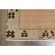 Tapis couloir en laine et coton fait main Oushak turc des années 1970, 137x404.