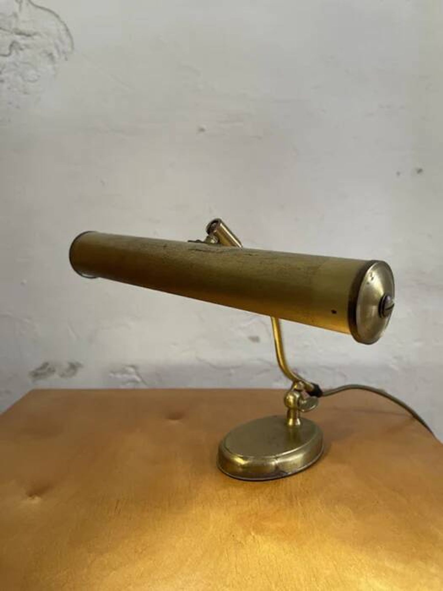 Pfäffle brass table lamp, mid-century modern design, Germany, 1960s