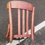 Vintage wooden antique office chair