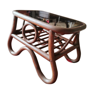 table basse rotin des