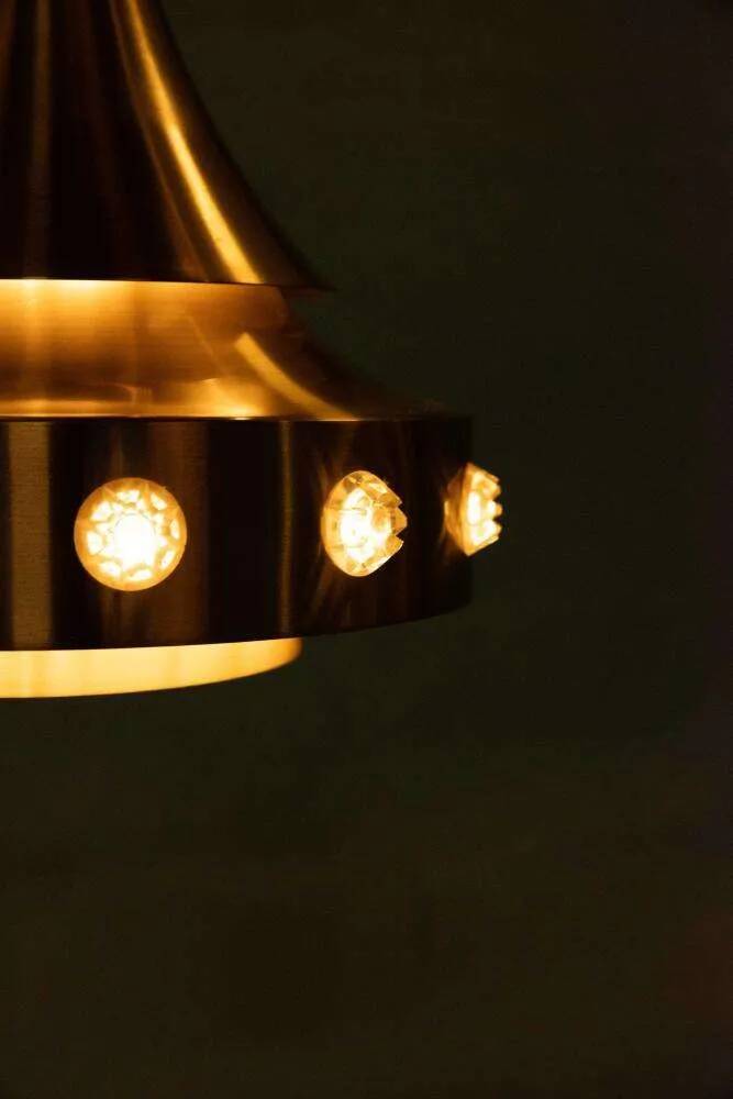 Danish space age suspension design, vintage pendant from the sixties.