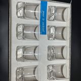 Box of eight cocktail glasses from the Daum brand