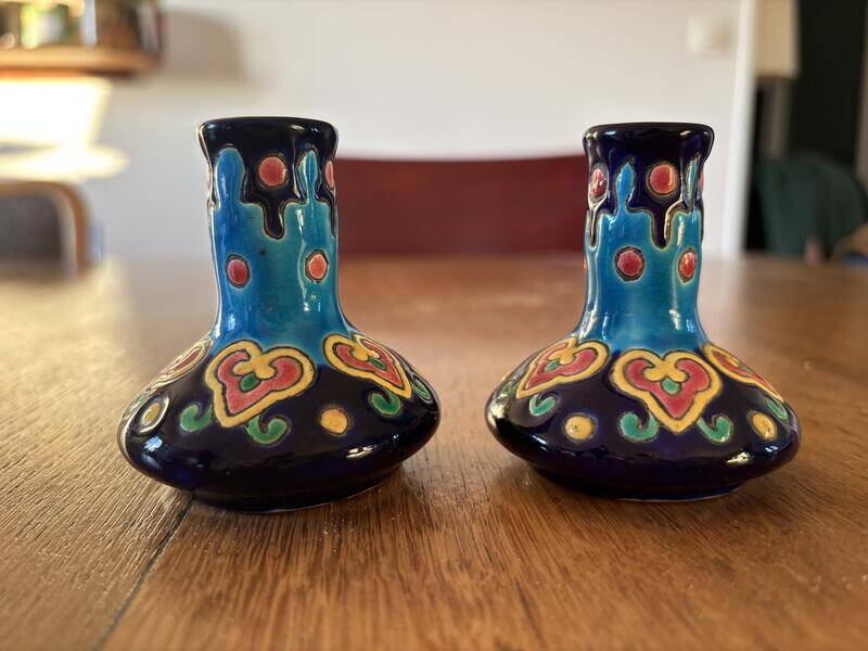 3 vases miniatures longwy