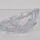 Vintage Brutalist Ice Glass Ashtray from Val Saint Lambert, 1960s