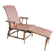 Rattan chaise longue