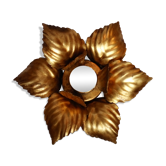 Applique fleur dorée vintage