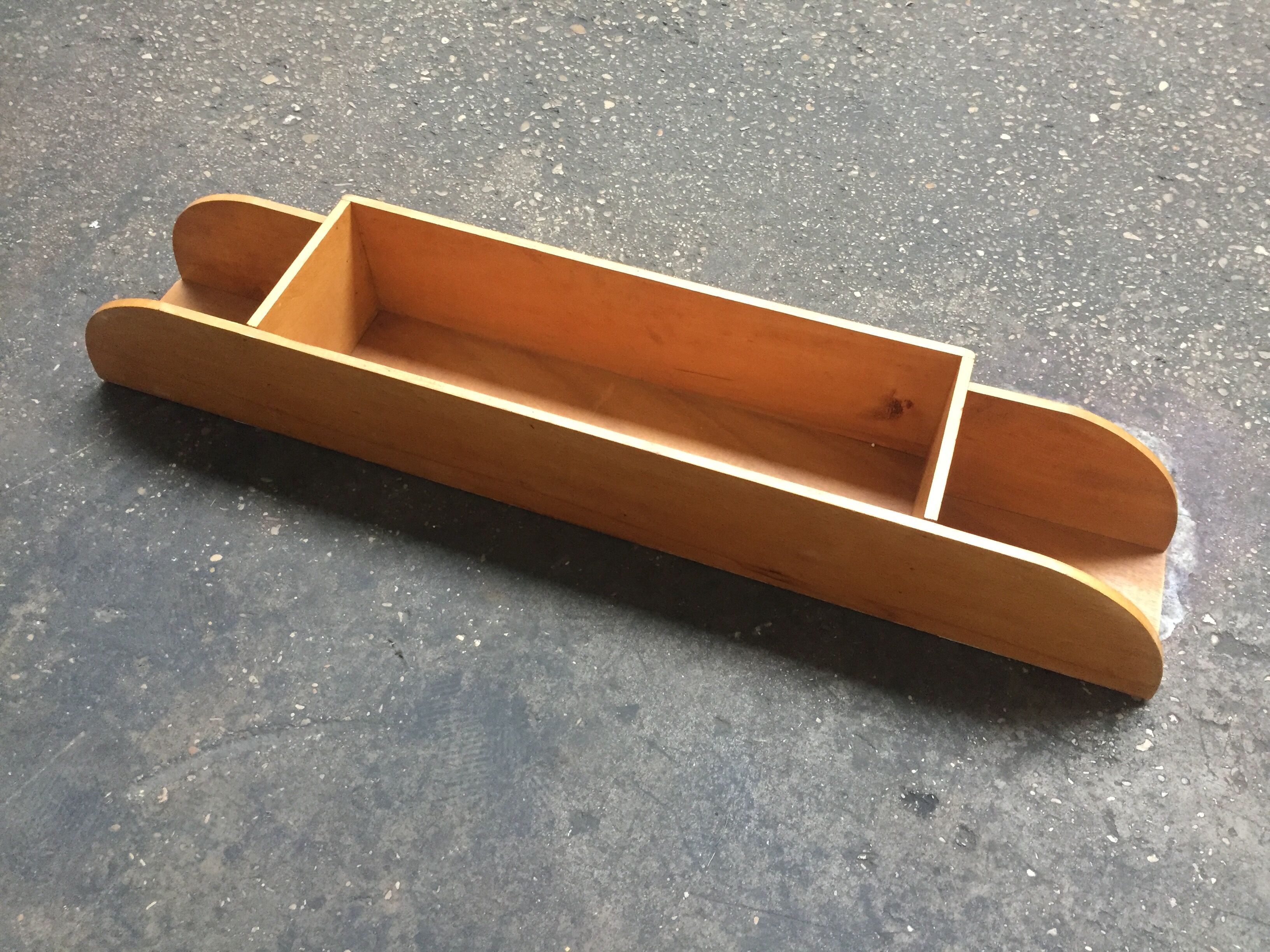 Vintage wooden wall shelf