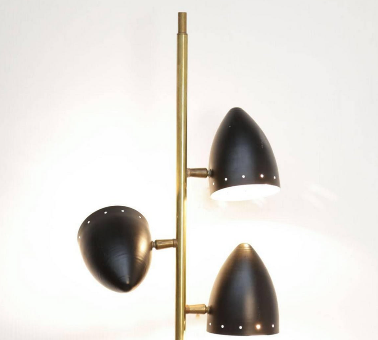 Italian wall sconce from the 50's 5 black cones