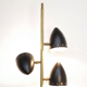 Italian wall sconce from the 50's 5 black cones