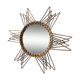 Mirror rattan vintage Sun 45x45cm