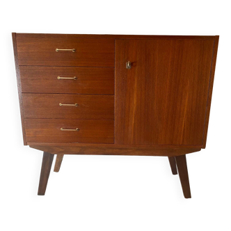 Commode vintage pieds compas