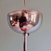 Lustre Sputnik en métal chromé, design Space Age, 1960