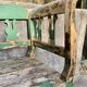 Wooden bench
