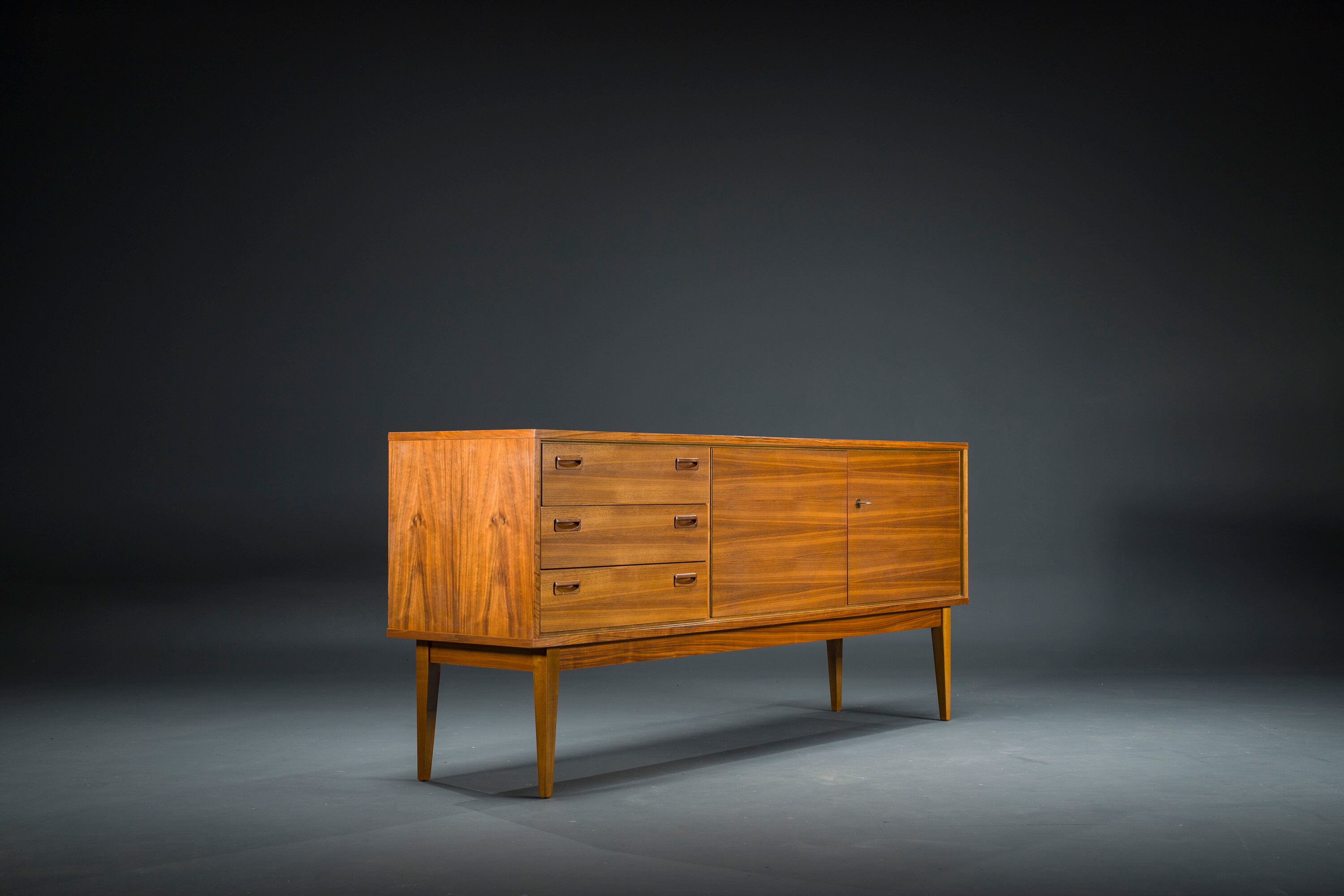 Vintage Walnut Sideboard, 1960s
