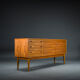 Vintage Walnut Sideboard, 1960s