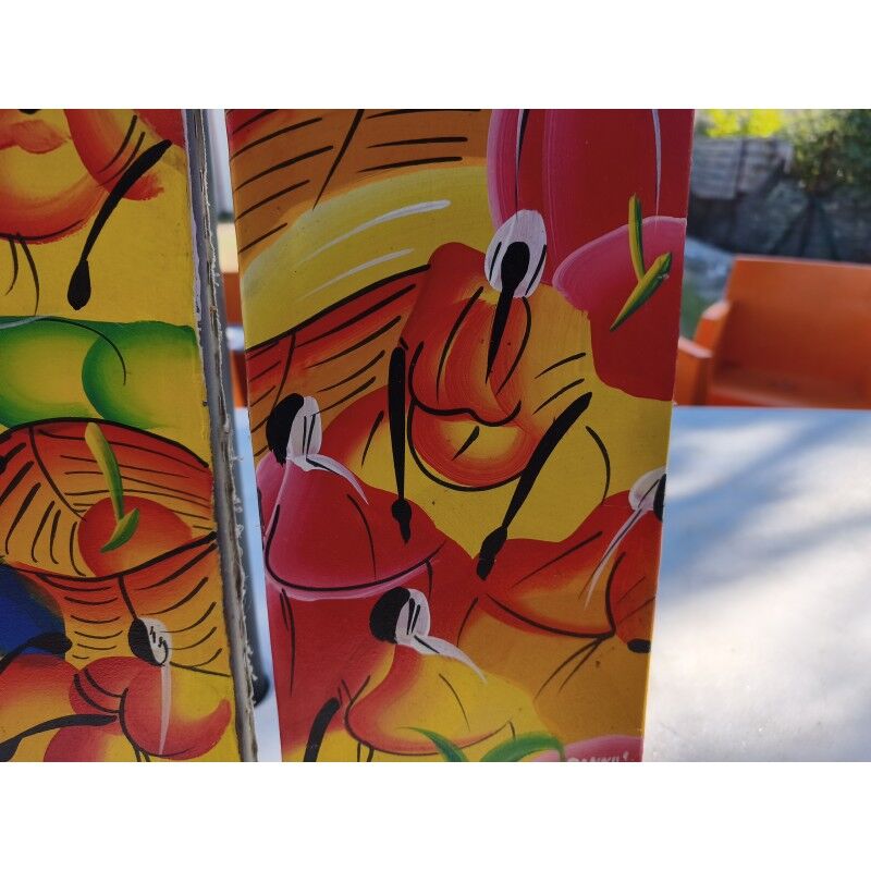 2 tableaux à l'huile sur toile haïtienne