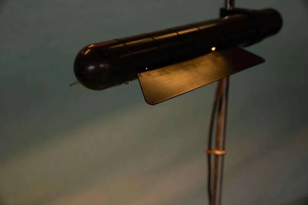 Baltensweiler minimalist floor lamp, mid-century floor lamp from the 1970s.