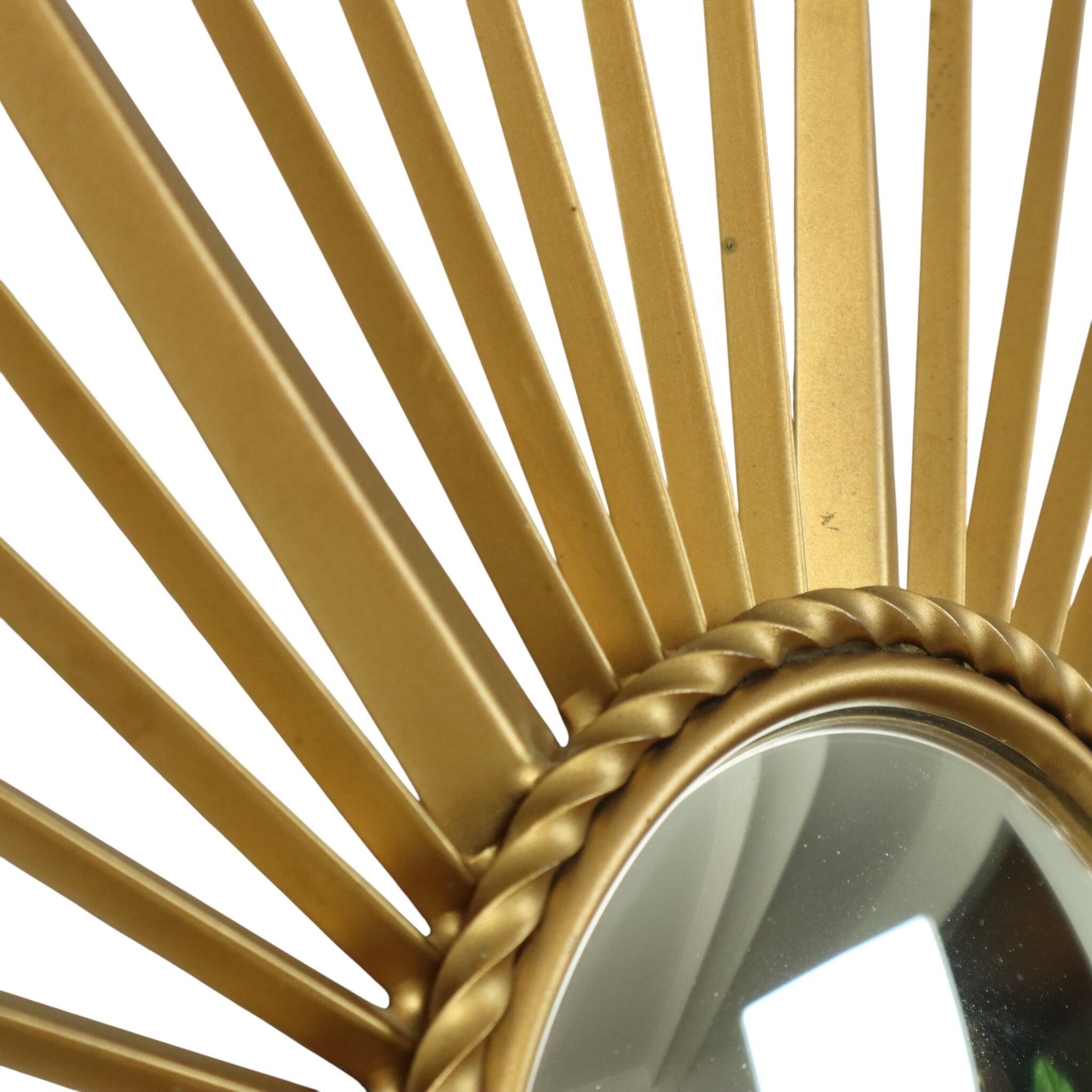 Large Vintage Sun Mirror Chaty Vallauris France 86cm