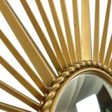 Large Vintage Sun Mirror Chaty Vallauris France 86cm