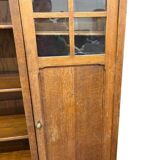 XL vintage wall unit in wood / bookshelf / cabinet (3.4m!)