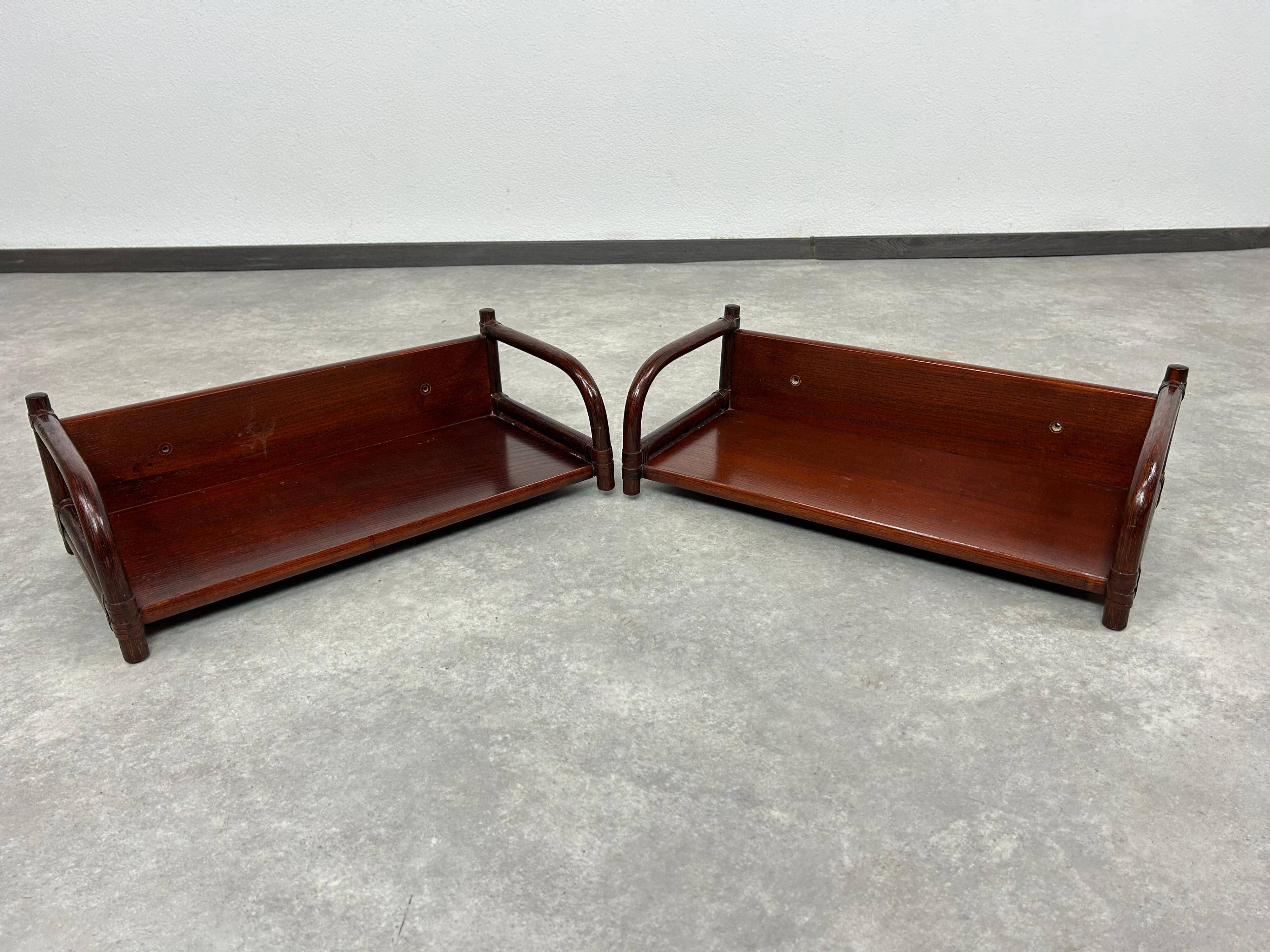 Étagères en bambou moderne du milieu du siècle par Gervasoni