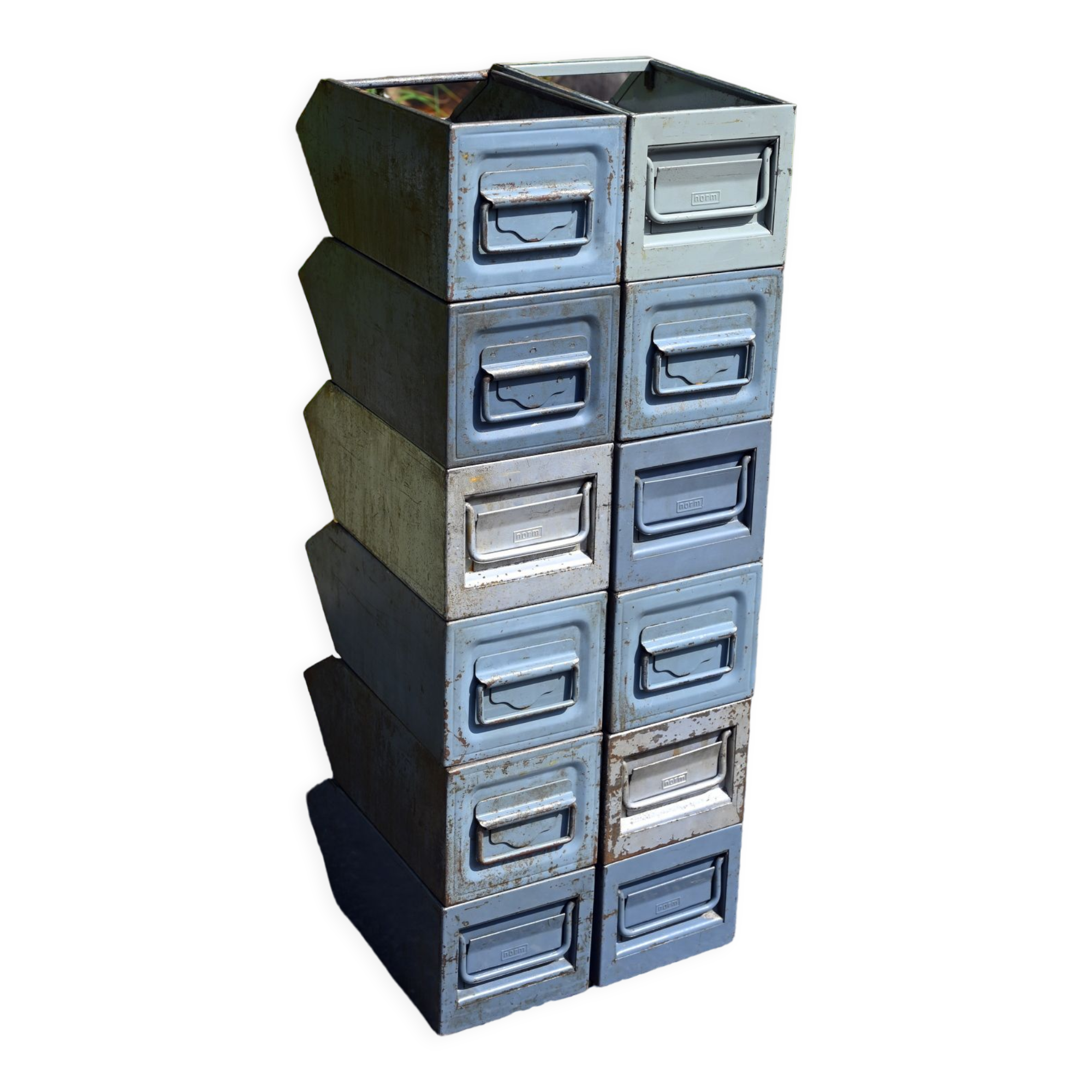 Lot 12 factory spout bins