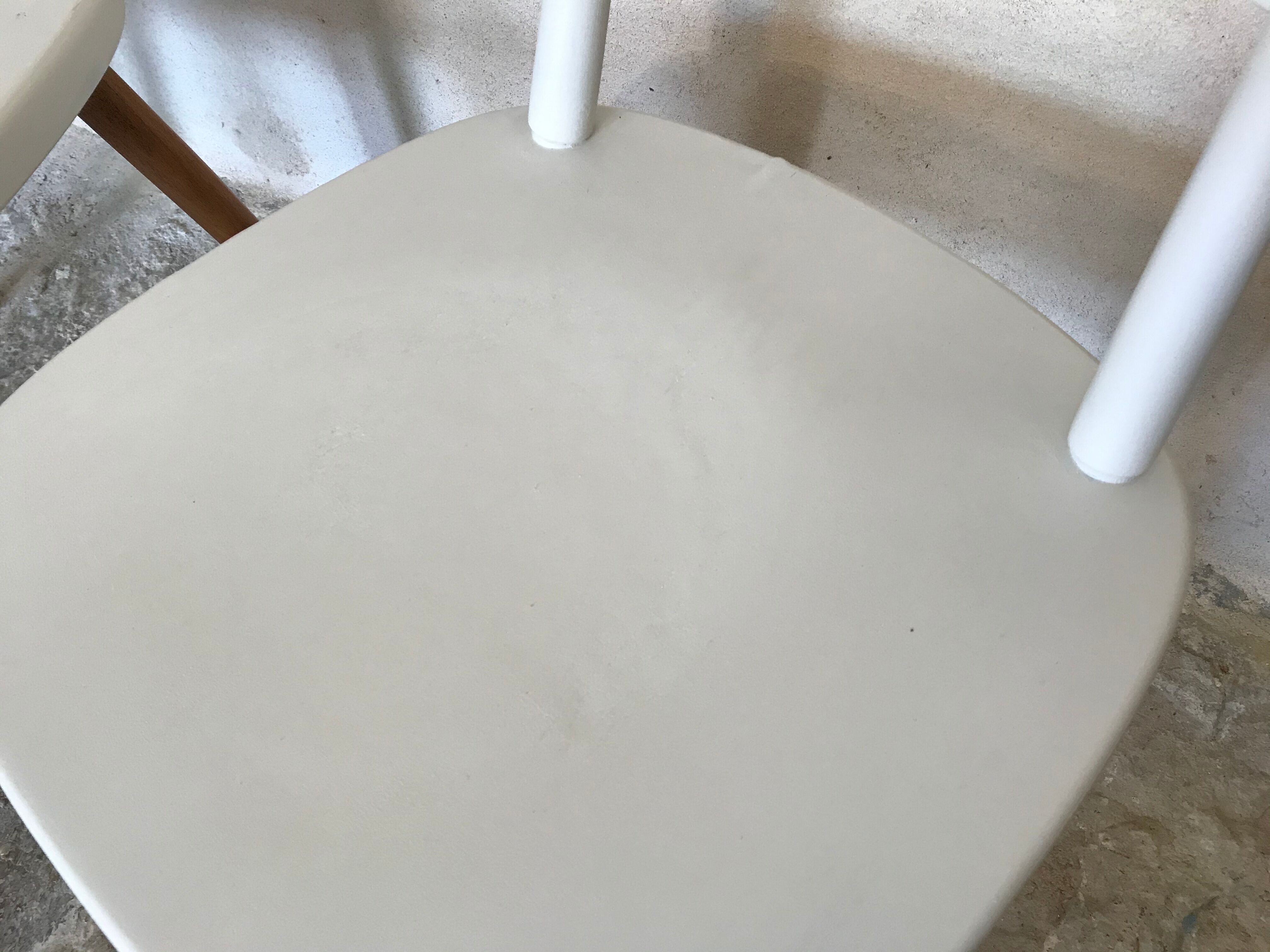 Pair of vintage compass foot chairs