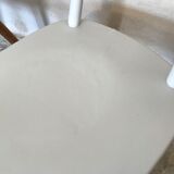 Pair of vintage compass foot chairs