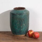 Antique turquoise green vase (circa 1820) #34