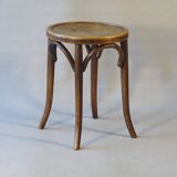 Baumann domestic stool No. 92 circa 1930, curved wood, bistro