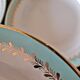 Lunéville Pierrefonds deep plates, gilding and golden foliage