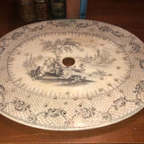 Victorian oval platter drainer. Unmarked