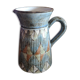 Enamelled ceramic pitcher - Signed Pérot