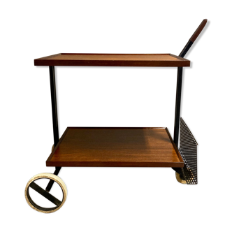 Teak servant trolley trolley trolley