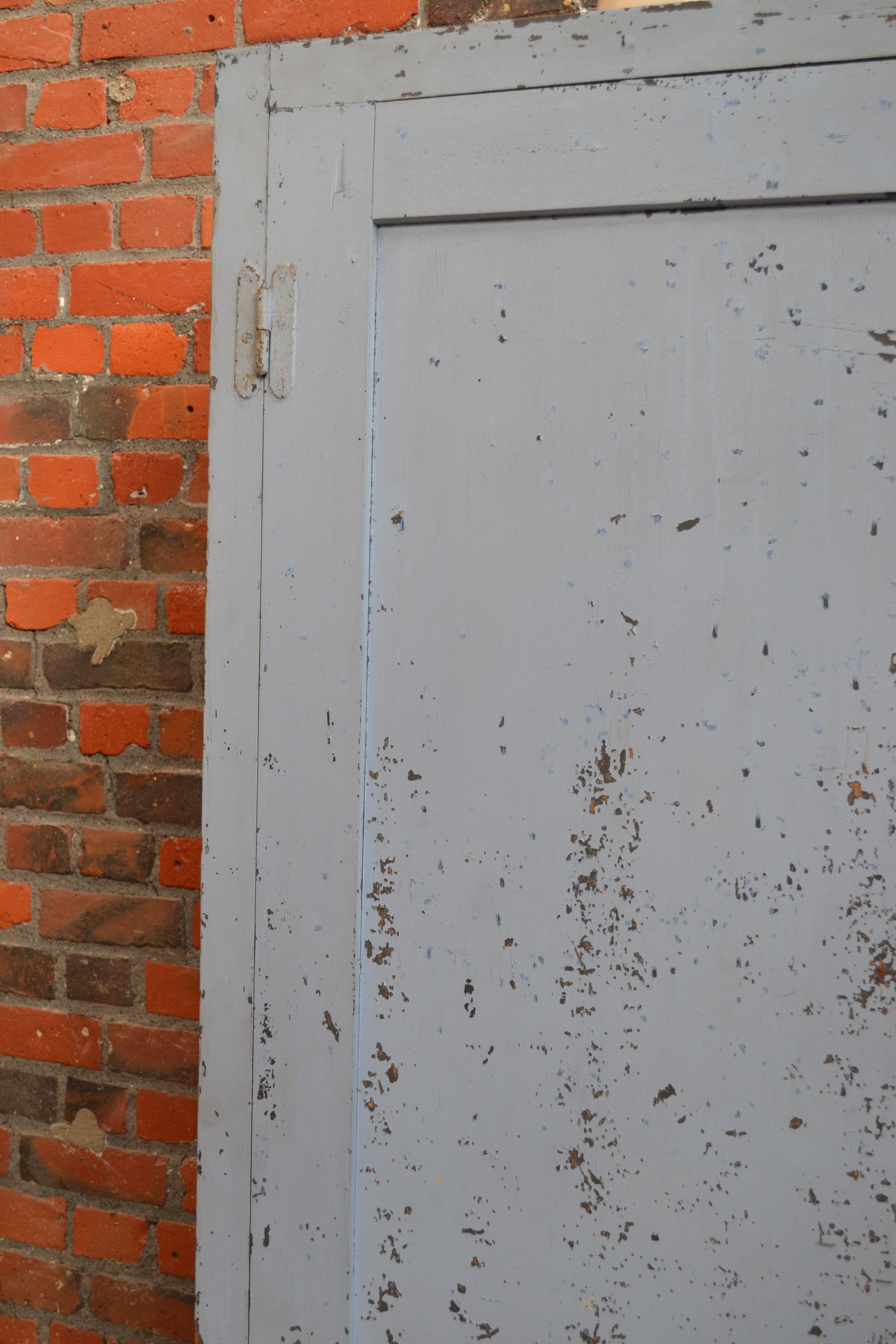 Workshop blue weathered wood furniture